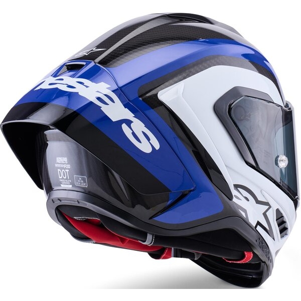 Casca integrala sport ALPINESTARS SUPERTECH R10 CARBON ARIUS XXL Negru/Alb/Albastru, 4