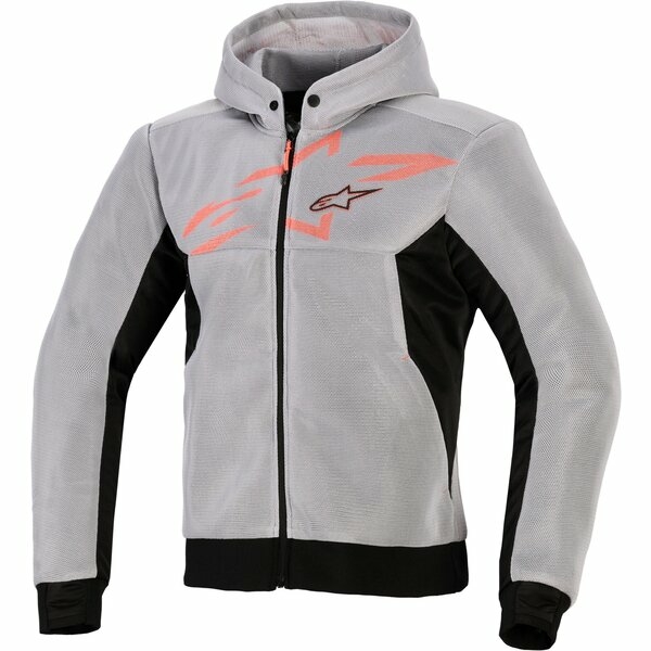 Hanorac de protectie ALPINESTARS CHROME SUPERAIRFLOW S Negru/Gri/Rosu, 11