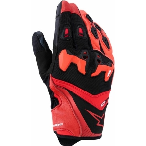 Manusi de piele sport ALPINESTARS SP-R PRO L Negru/Galben fluo, 4