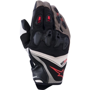 Manusi de piele sport ALPINESTARS SP-R PRO XL Negru/Alb/Rosu