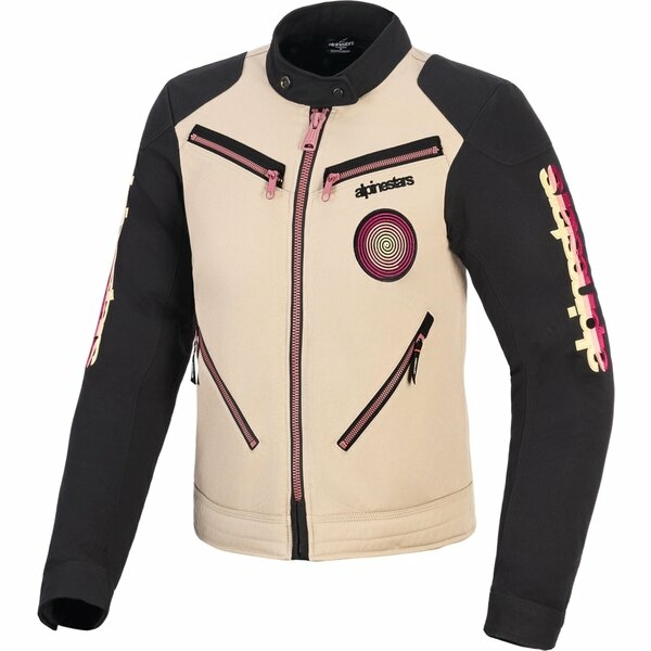 Geaca dama textil urban/vintage ALPINESTARS STELLA GRACE XS Bej/Negru