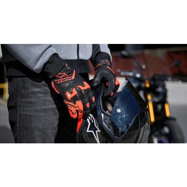 Manusi de piele sport ALPINESTARS SP-R TECH S Negru/Alb, 11