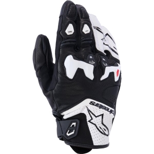 Manusi de piele sport ALPINESTARS SP-R TECH XL Negru/Rosu fluo, 9