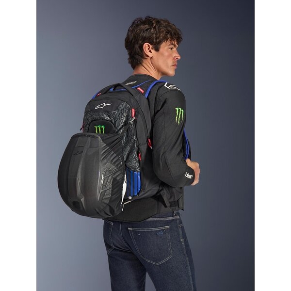 Rucsac ALPINESTARS FQ20 CITY HUNTER V2 MONSTER BACKPACK Negru/Albastru/Rosu fluo, 3