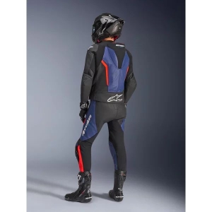 Combinezon de piele 2 piese ALPINESTARS GP FORCE V2 48 Negru/Alb/Rosu fluo, 14