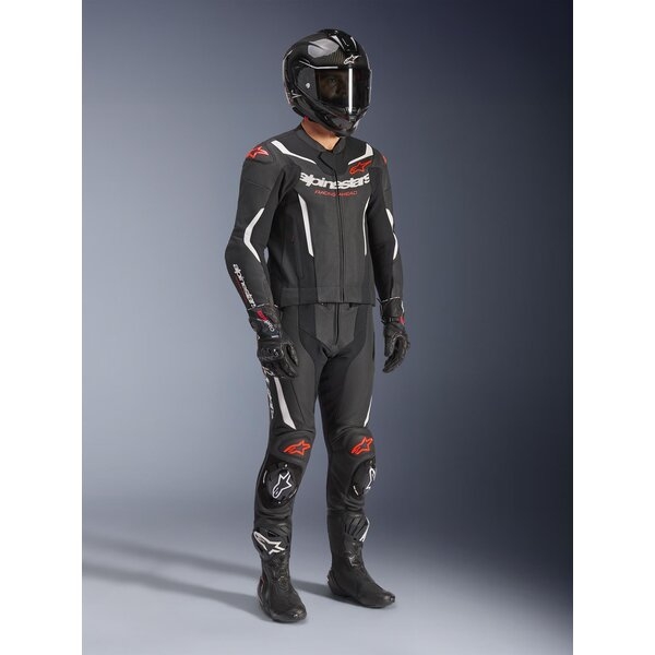 Combinezon de piele 2 piese ALPINESTARS GP FORCE V2 52 Negru/Albastru/Rosu fluo, 7