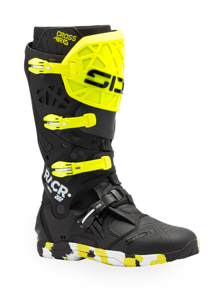 Cizme Moto MX/Enduro Crossair X Racr002 Black/Yellow Flo, 9
