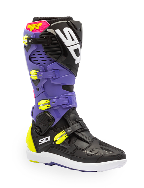 Cizme Moto MX/Enduro Crossfire 3 Srs Violet/Black/Fluo Yellow, 2