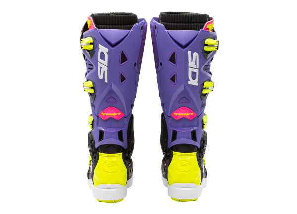 Cizme Moto MX/Enduro Crossfire 3 Srs Violet/Black/Fluo Yellow, 6