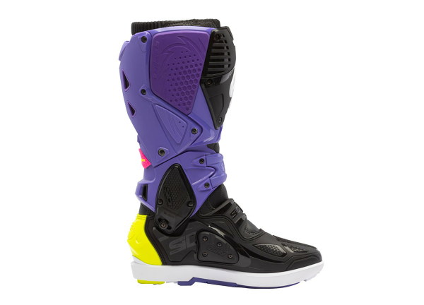Cizme Moto MX/Enduro Crossfire 3 Srs Violet/Black/Fluo Yellow, 2