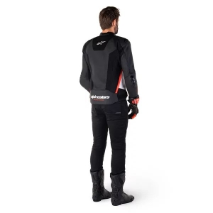 Geaca de piele sport ALPINESTARS MISSILE V3 AIRFLOW Negru/Alb 46, 16