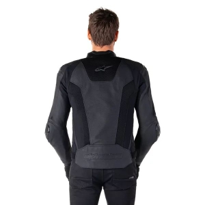 Geaca de piele sport ALPINESTARS MISSILE V3 AIRFLOW Negru/Alb 46, 26