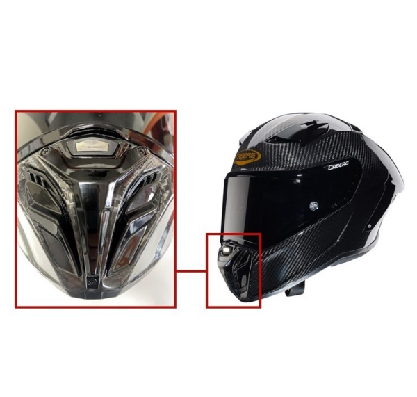 Protectie barbie Caberg model GP01 Carbon - culoare: negru lucios (compatibil cu toate marimile castii GP01)