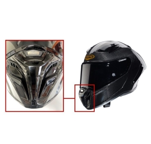 Protectie barbie Caberg model GP01 Carbon - culoare: negru lucios (compatibil cu toate marimile castii GP01)