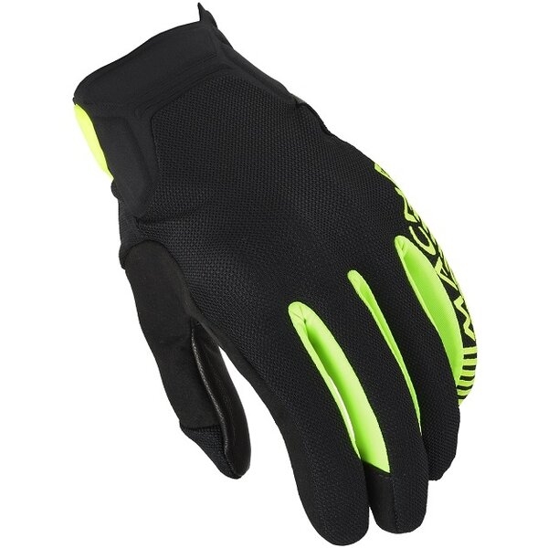 Manusi de piele MACNA OBTAIN LEATHER S Negru/Verde/Alb, 22