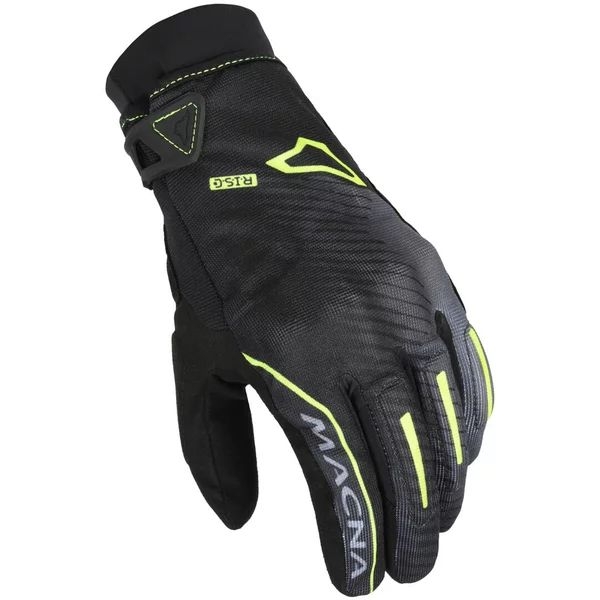 Manusi moto impermeabile MACNA CREW RTX XXL Negru/Galben fluo, 2