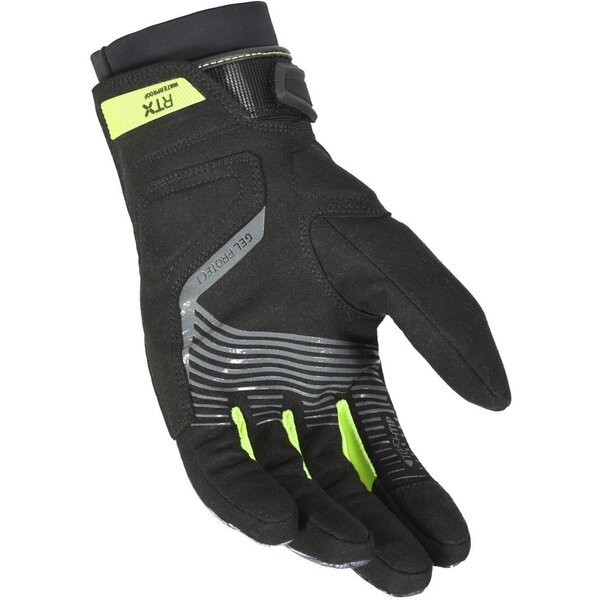 Manusi moto impermeabile MACNA CREW RTX XXL Negru/Galben fluo, 3