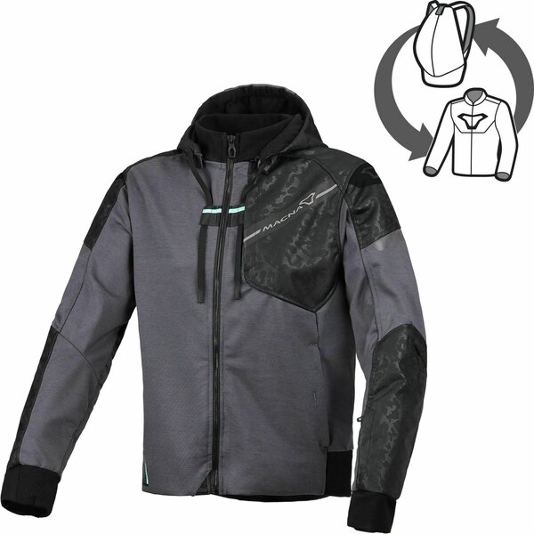 Geaca de vara textil dama MACNA DISTEC L Gri inchis/Negru, 5