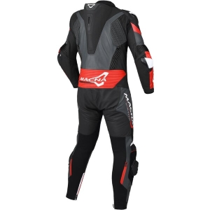 Combinezon de piele 1 piesa MACNA CHROMIQ 58 Negru/Rosu, 9