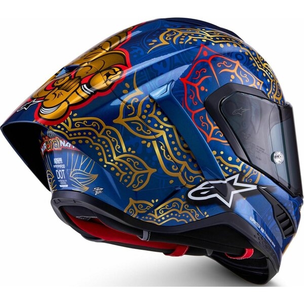Casca integrala sport ALPINESTARS SUPERTECH R10 MARTINATOR THAI HELMET XS Albastru/Negru/Rosu, 4
