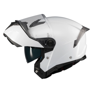 Casca modulabila MT Atom 2 SV Pure A0 alb lucios (ochelari soare integrati) Pinlock Ready - tip viziera: MT-V-35 - XS (53/54cm)