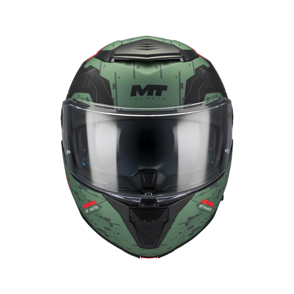 Casca modulabila MT Atom 2 SV Highlands C6 verde mat (ochelari soare integrati) Pinlock Ready - tip viziera: MT-V-35 - L (59/60cm), 5