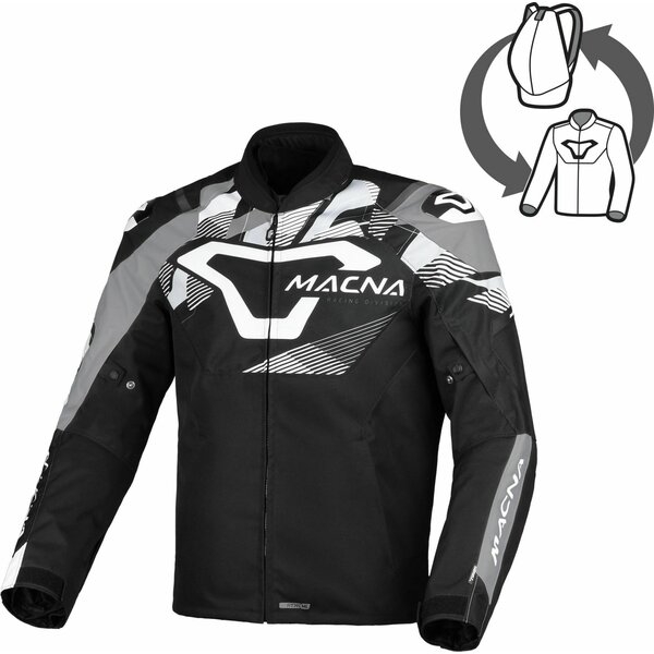 Geaca textil impermeabila MACNA ADMYRE L Negru/Rosu, 5