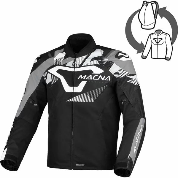 Geaca textil impermeabila MACNA ADMYRE L Negru/Rosu, 14