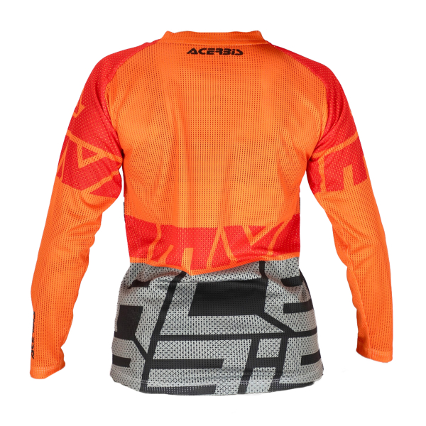 ACERBIS JERSEY MX J-WINDY FOUR KID VENTED ORANGE/WHITE L, 2