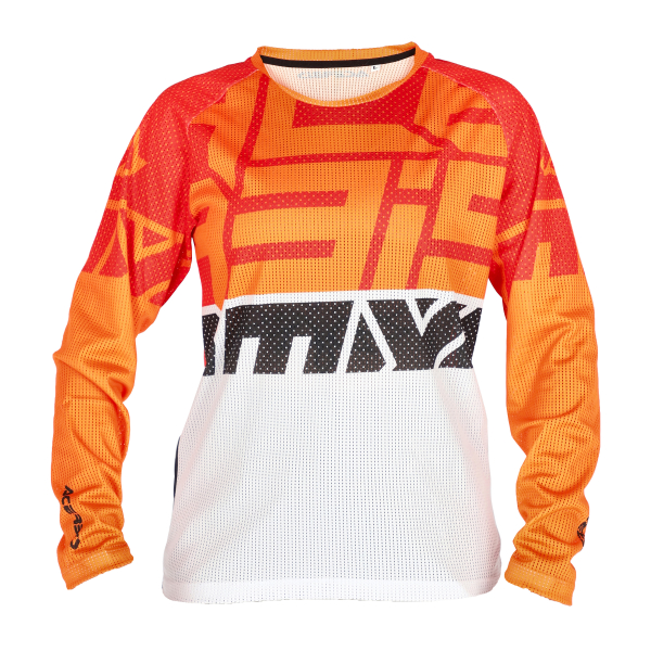 ACERBIS JERSEY MX J-WINDY FOUR KID VENTED ORANGE/WHITE L, 3
