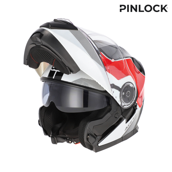 ACERBIS SEREL 22-06 HELMET WHITE/RED XS, 4