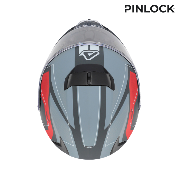 ACERBIS SEREL 22-06 HELMET GREY/RED XL, 5