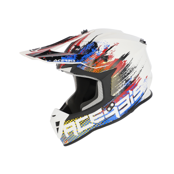 ACERBIS LINEAR 22-06 HELMET WHITE/BLUE/RED XS, 4