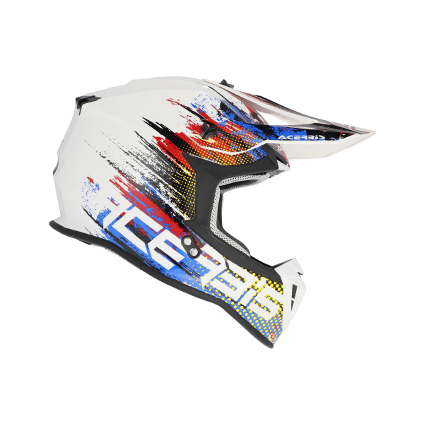 ACERBIS LINEAR 22-06 HELMET WHITE/BLUE/RED XS, 5
