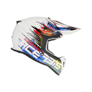 ACERBIS LINEAR 22-06 HELMET WHITE/BLUE/RED XS, 5