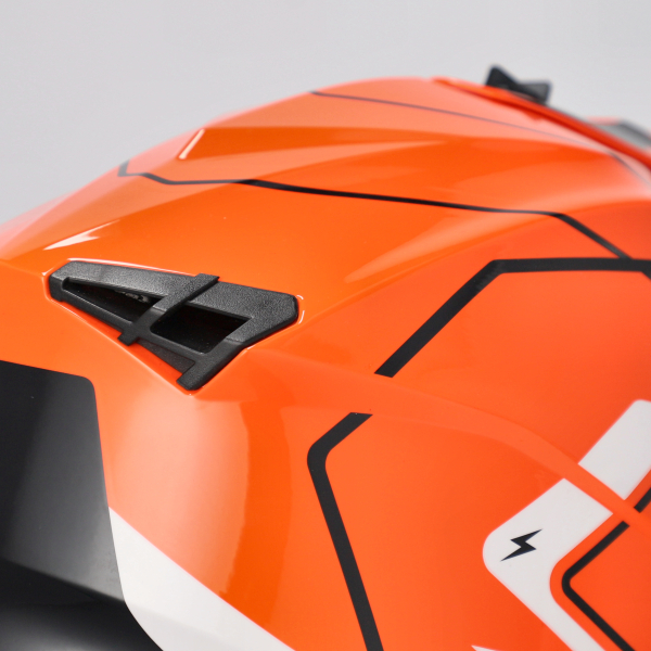 ACERBIS LINEAR 22-06 HELMET ORANGE/WHITE XS, 6