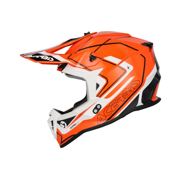 ACERBIS LINEAR 22-06 HELMET ORANGE/WHITE XS, 8