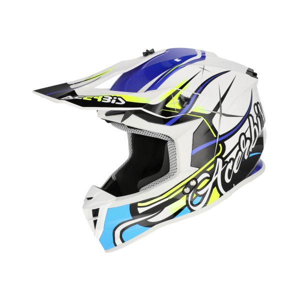 ACERBIS LINEAR 22-06 HELMET WHITE/BLUE M, 2