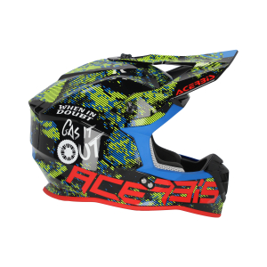 ACERBIS LINEAR 22-06 HELMET WHITE/BLACK XXL, 5