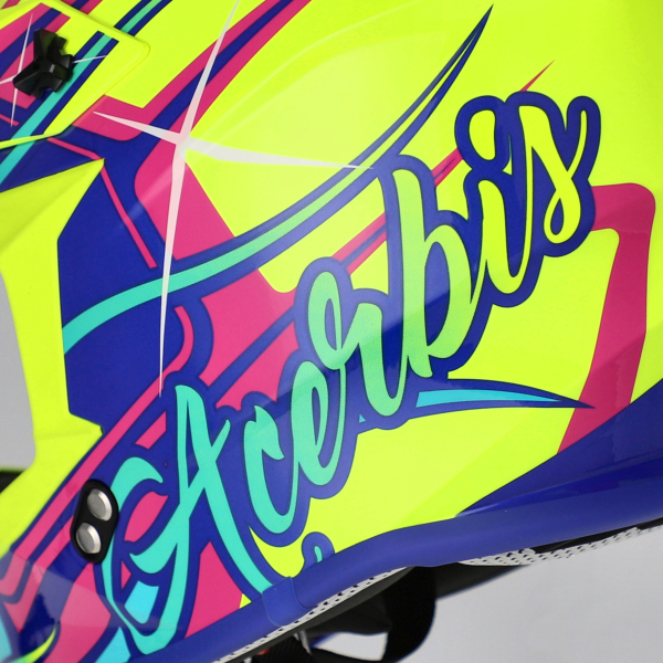 ACERBIS LINEAR 22-06 HELMET YELLOW/PURPLE M, 3