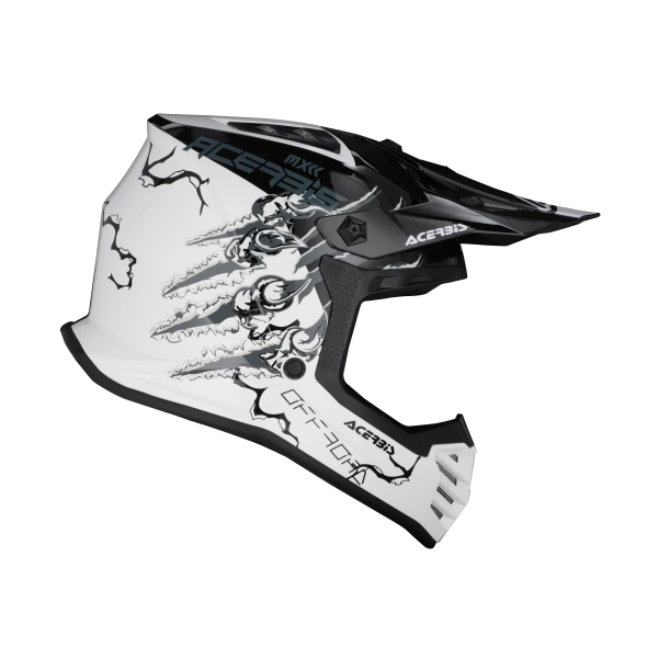 ACERBIS PROFILE JUNIOR HELMET WHITE/BLACK s.50, 2
