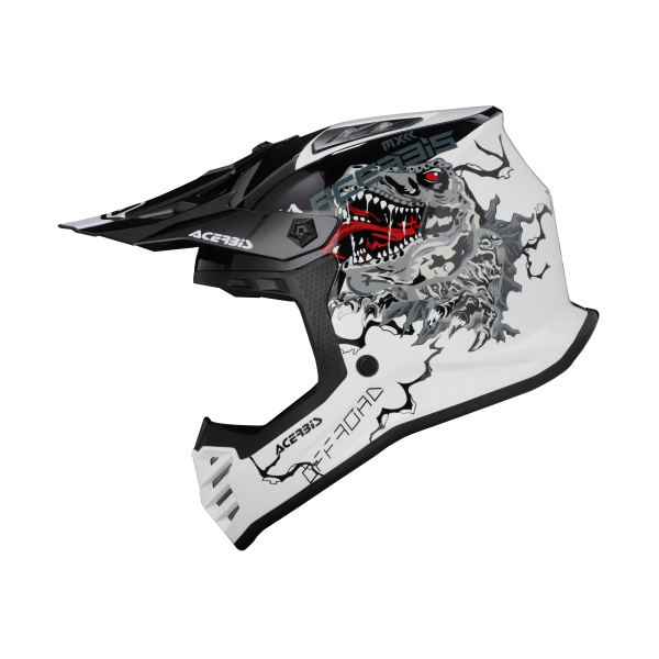 ACERBIS PROFILE JUNIOR HELMET WHITE/BLACK s.50, 6