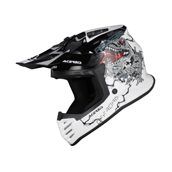 ACERBIS PROFILE JUNIOR HELMET WHITE/BLACK T56, 7