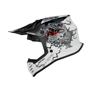 ACERBIS PROFILE JUNIOR HELMET WHITE/BLACK T56, 9