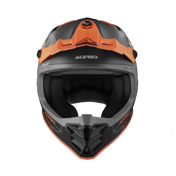 ACERBIS PROFILE JUNIOR HELMET NERO/ARANCIO FLUO s.50, 8