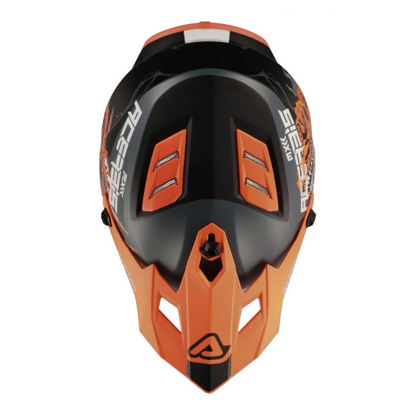 ACERBIS PROFILE JUNIOR HELMET NERO/ARANCIO FLUO T56, 3