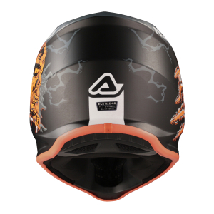 ACERBIS PROFILE JUNIOR HELMET NERO/ARANCIO FLUO T56, 6