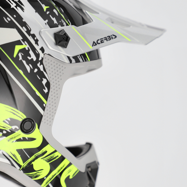 ACERBIS PROFILE JUNIOR HELMET BLACK/FLUO YELLOW s.50, 2