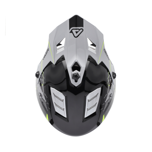 ACERBIS PROFILE JUNIOR HELMET BLACK/FLUO YELLOW s.50, 3