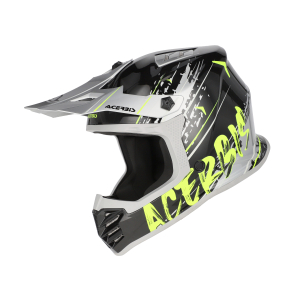 ACERBIS PROFILE JUNIOR HELMET BLACK/FLUO YELLOW s.52, 2